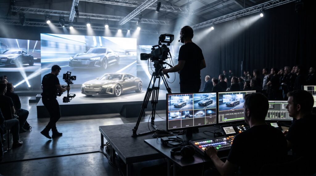 Cobertura audiovisual de eventos phygital en automoción